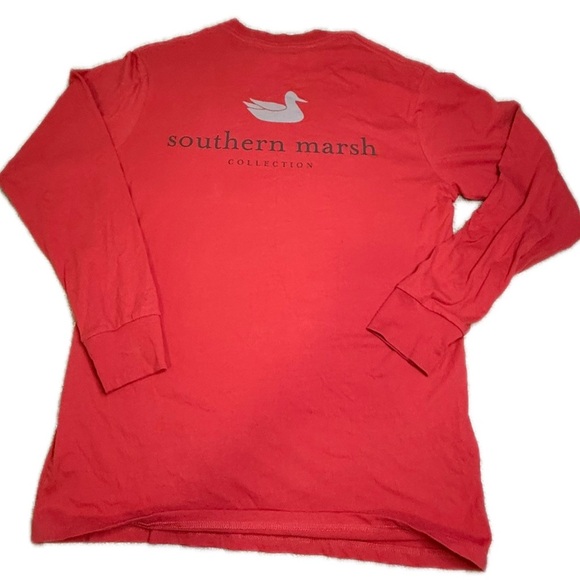 Southern Marsh Red Long Sleeve Tee - Picture 3 of 6